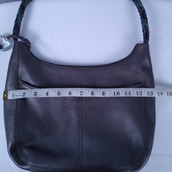 Vintage Warm Grey/Silver Brighton Shoulder Bag with Tassel - Picture 8 of 10